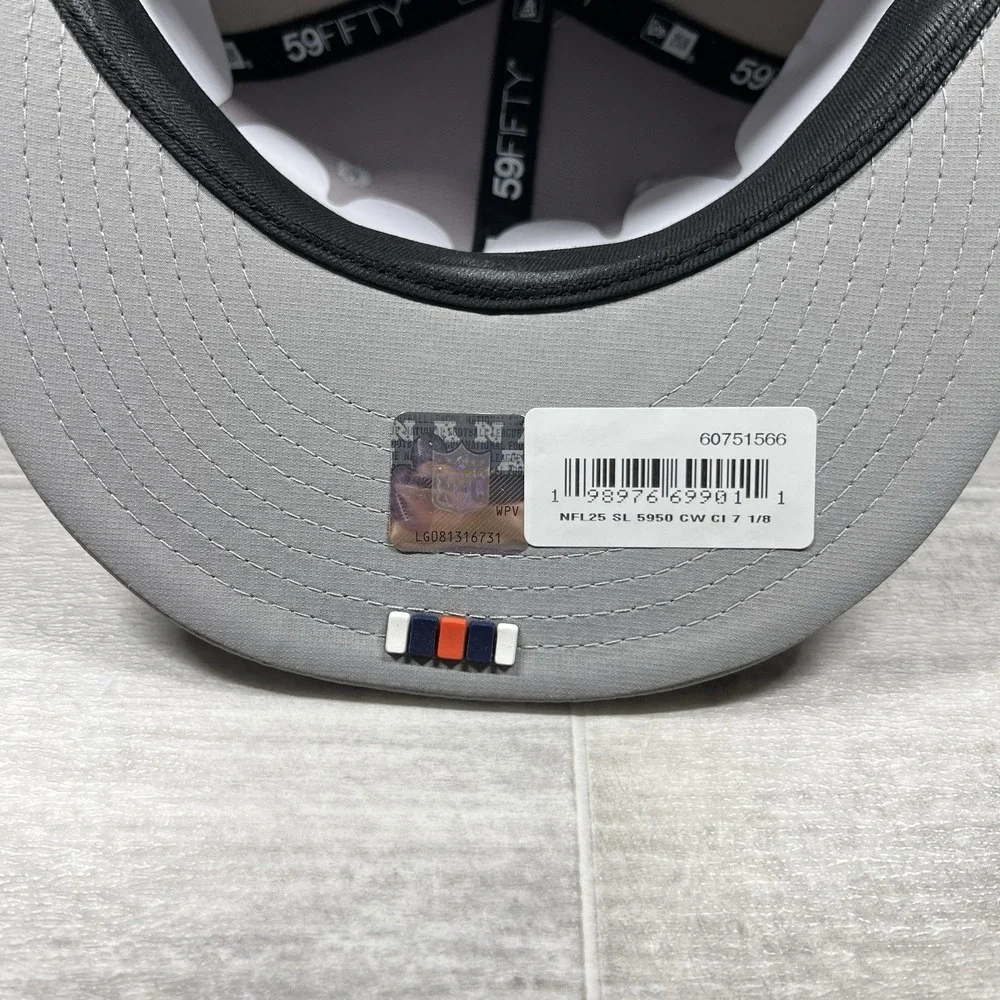 Cincinnati Bengals New Era 2025 NFL Sideline 59FIFTY‎ Fitted Hat Cap Gray 7 1/8